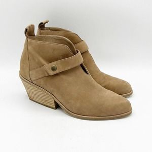 EILEEN FISHER - Tempo Ankle Boot Nubuck Leather Bootie - size 10